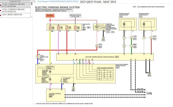 Infiniti QX55 FJ55 May 2024 2025 Parts Service Manual Wiring Diagrams 3