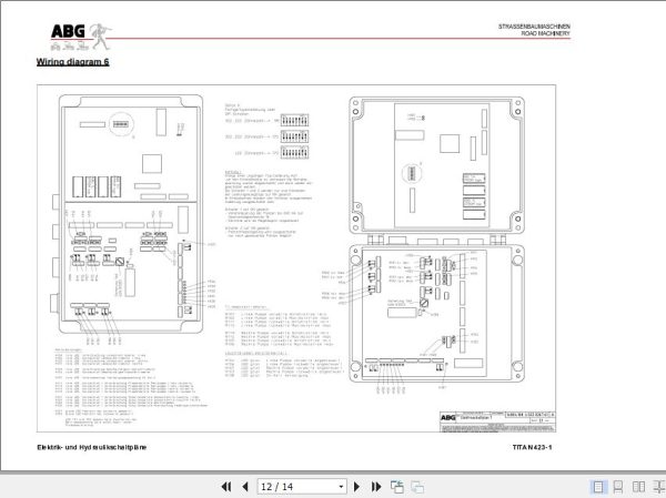 Ingersoll Rand Blaw Knox ABG 421 1 Electrical Diagram 2