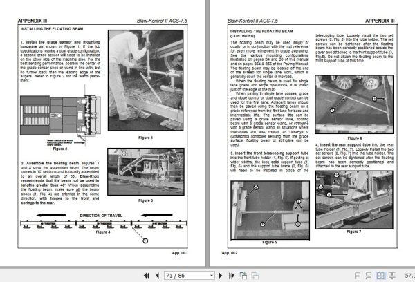Ingersoll Rand Blaw Knox AGS 7.5 Operation Parts Manual 2