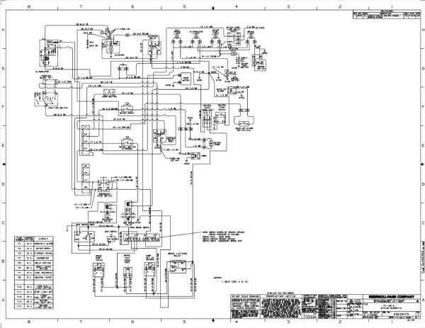 Ingersoll Rand Blaw Knox IR FX PT TC Hydraulic Electrical Diagrams 1