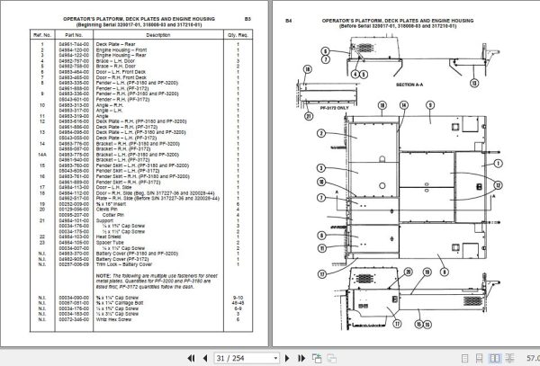 Ingersoll Rand Blaw Knox PF 3172 PF5510 Operators Parts Service Manual 2