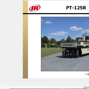 Ingersoll Rand Blaw Knox PT 125 PT 240 R Operators and Maintenance Manual 1