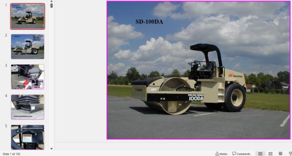 Ingersoll Rand Blaw Knox SD 100 All Diagram Maintenance Manual 2