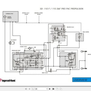 Ingersoll Rand Blaw Knox SD 115 All Hydraulic Electrical Diagram 1