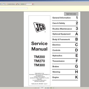 JCB Service Manuals all Models 6