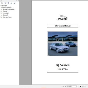 Jaguar XJ Series Workshop Manual 1