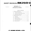 Kobelco Crane RK250 II Shop Manual 1