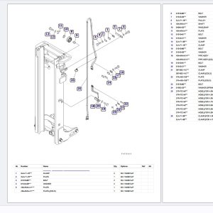 Komatsu Electric Forklift FB15RL 15 154507 UP Parts Catalog 1
