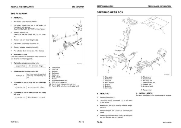 Komatsu Forklift FB10EX 11 to FB30 11 Shop Manual BBB11E1 03 2