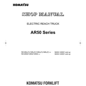 Komatsu Forklift FB10RL 14 to FB15RW 14 Shop Manual BRA14E1 02 1