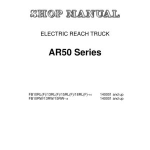 Komatsu Forklift FB10RL 14 to FB15RW 14 Shop Manual BRA14E1 03 1