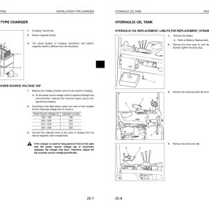 Komatsu Forklift FB10RL 14 to FB15RW 14 Shop Manual BRA14E1 03 2