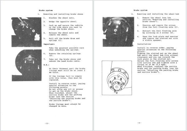 Komatsu Forklift FB13MV 1E to FB20M 1E Shop Manual FBM13 20.1E BE1 2