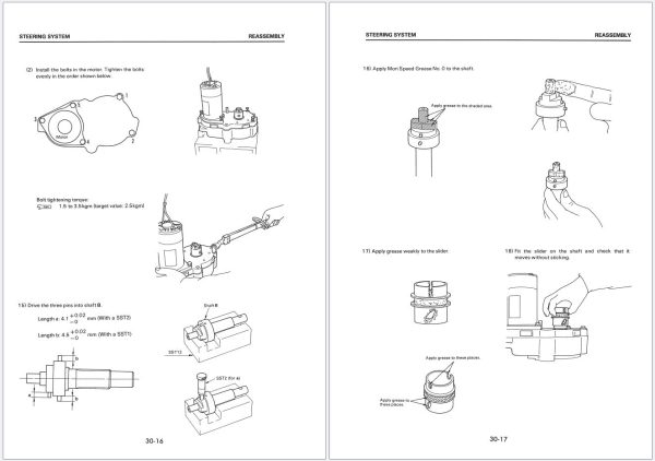 Komatsu Forklift FB13RW 1E to FB16RZ 1E Shop Manual FBR13 16.1E BE1 2