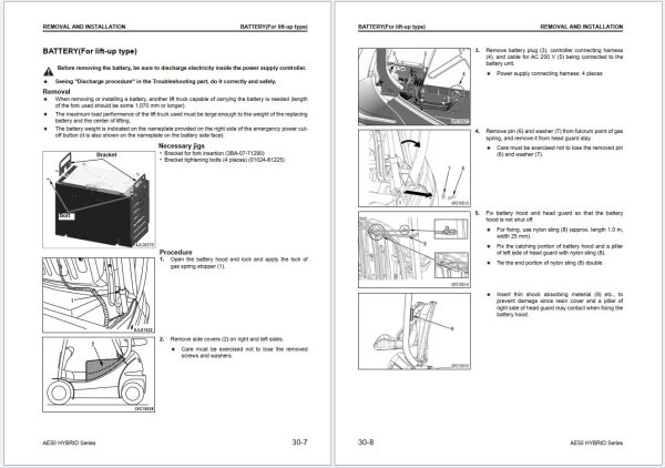 Komatsu Forklift FB15HB 12 FB18HB 12 FB20AHB 12 Shop Manual BHA12E1 05 2