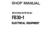 Komatsu Forklift FB30 1 Shop Manual FB30.1E BE1 1