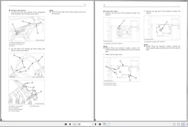 Kubota 3rd FUNCTION VALVE KIT Instruction Manual 7J626 8493 3 2