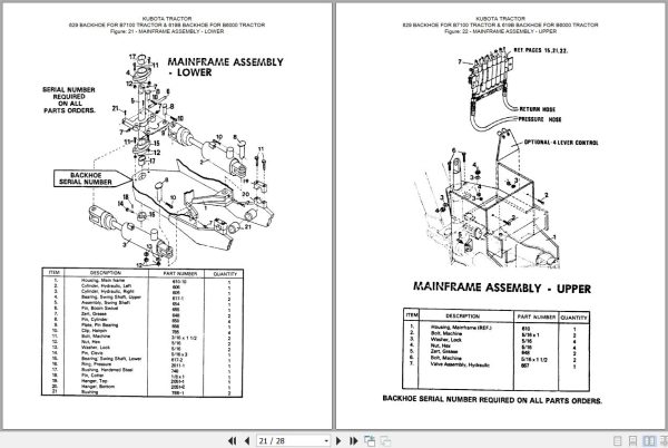 Kubota Backhoe 629 619B Workshop Manual 2