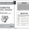 Kubota Engine D1503 M E to V2430 M E Operators Manual 1