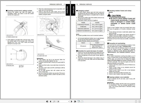 Kubota Engine D1503 M E to V2430 M E Operators Manual 2