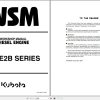 Kubota Engine SM E2B SERIES Workshop Manual 9Y011 03173 1