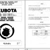 Kubota Engine V2003 T EBB EC 1 V2003 T EBB EC STD 3 Illustrated Parts List 97898 06390 1