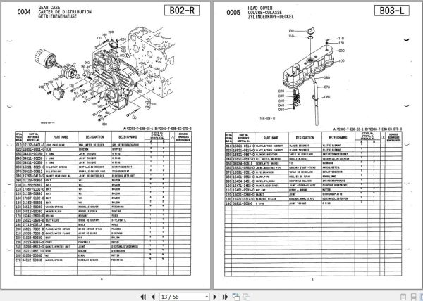 Kubota Engine V2003 T EBB EC 1 V2003 T EBB EC STD 3 Illustrated Parts List 97898 06390 2