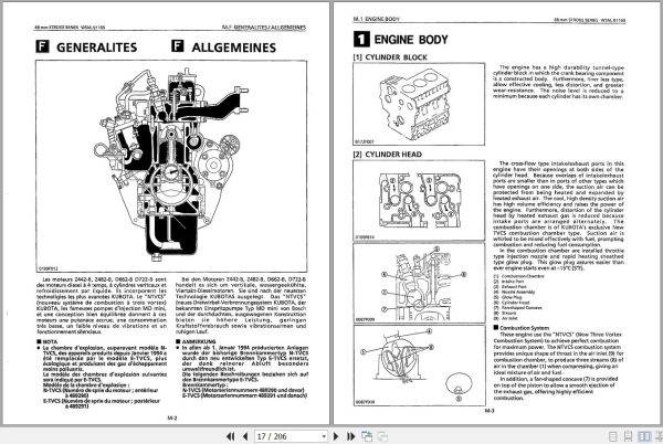 Kubota Engine Z442 BE Z482 BE D662 BE D722 BE Workshop Manual 97897 0116A 2