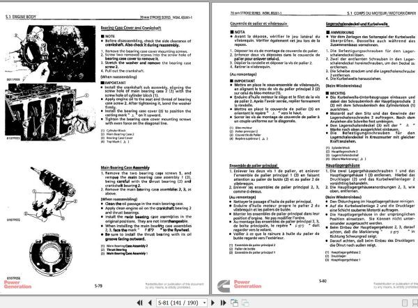 Kubota Engine Z500 B to V1200 B Workshop Manual 97897 00624 2