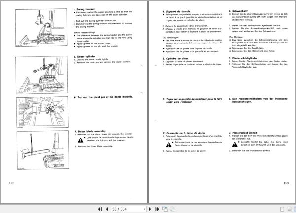 Kubota Excavator KH 36 41 51 61 66 91 101 151 Workshop manual 97899 60062 2