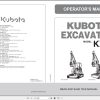 Kubota Excavator KX033 4 Operators Manual RC488 8121 6 1