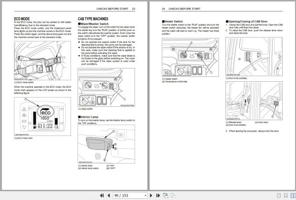 Kubota Excavator KX057 4 U55 4 Operators Manual RD368 8125 5 2