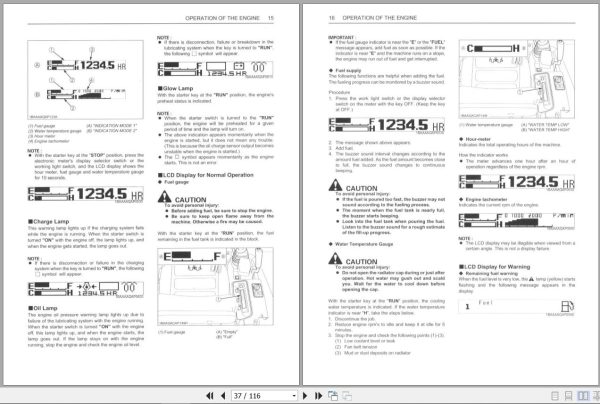 Kubota Excavator KX121 3 KX161 3 U45 Operators Manual RD148 8121 6 2
