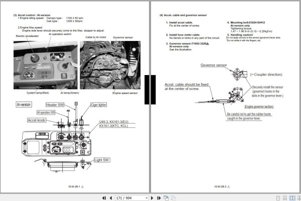Kubota Excavator KX121 3 KX161 3 Workshop Manual 97899 60550 2