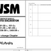 Kubota Excavator KX91 3S to U45 3S alpha Workshop Manual 97899 61260 1