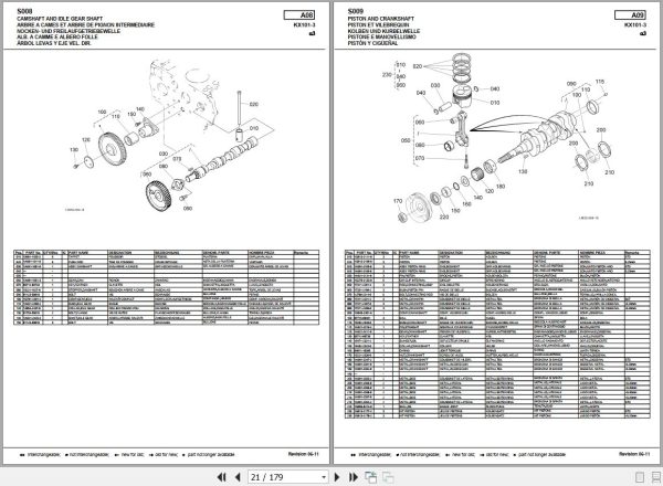 Kubota Excavators KX101 3Alpha3 Parts Manual RG648 8139 0 2