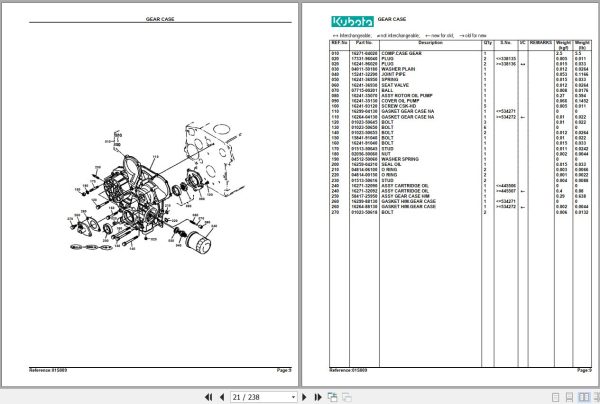 Kubota Excavators KX41H Parts Manual 2