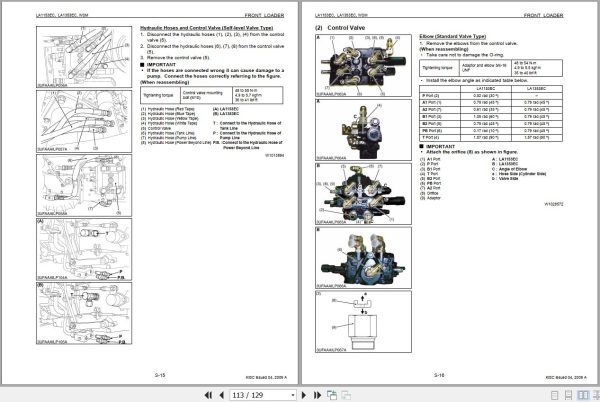 Kubota Front Loader LA1153EC LA1353EC Workshop Manual 9Y111 02460 2