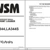 Kubota Front Loader LA344 LA344S Workshop Manual 9Y111 17180 1