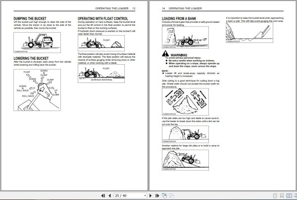 Kubota Front Loader LA463 Operators Manual 7J244 6912 1 2