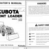 Kubota Front Loader LA482 LA682 Operators Manual 7J243 6911 2 1