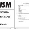Kubota Front Loader LA525 LA765 Workshop Manual 9Y111 10142 1
