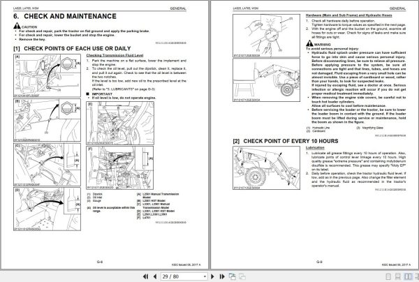 Kubota Front Loader LA525 LA765 Workshop Manual 9Y111 10142 2