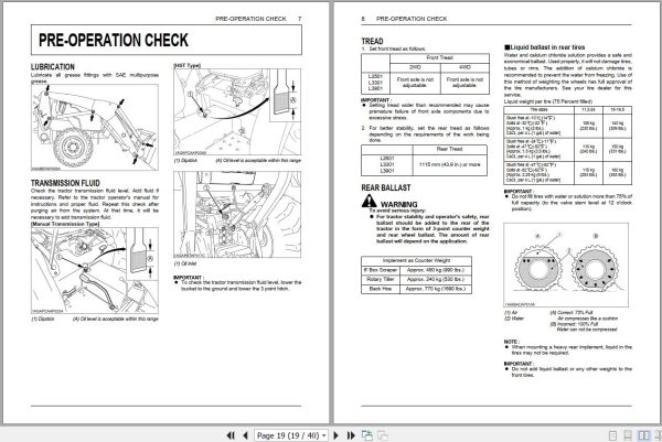 Kubota Front Loader LA525 Operators Manual 7J294 6911 2 2