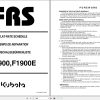 Kubota Front Mower F1900 F1900E Flat Rate Schedule 9Y012 30911 1