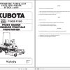 Kubota Front Mower F1900 F1900E Illustrated Parts List 97898 40923 1