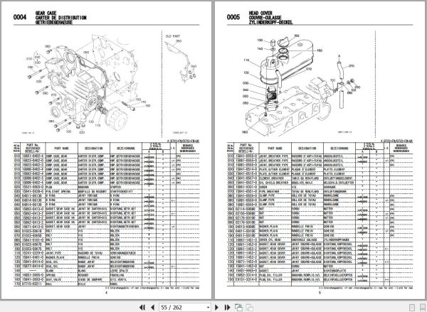 Kubota Front Mower F1900 F1900E Illustrated Parts List 97898 40923 2