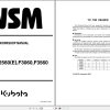 Kubota Front Mower F2260 F2560 F3060 F3560 Workshop Manual 9Y011 11903 1