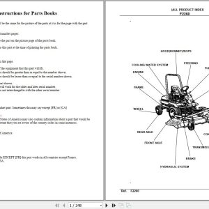 Kubota Front Mower F2260 Parts Manual 1