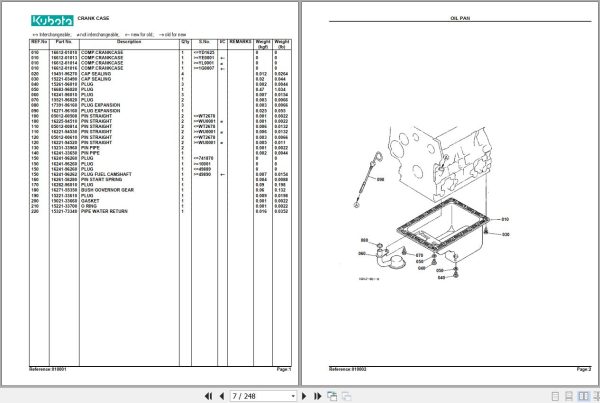 Kubota Front Mower F2260 Parts Manual 2